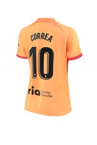 Fotbalové Dres Atletico Madrid Angel Correa #10 Dámské Třetí Oblečení 2022-23 Krátký Rukáv